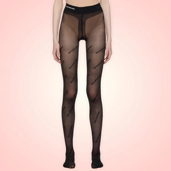 Balenciaga logo tights (Sz S)